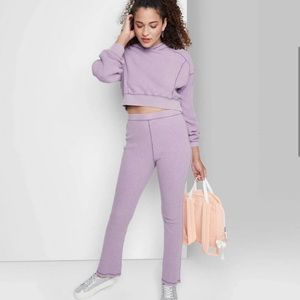 Wild fable purple high rise flare pants